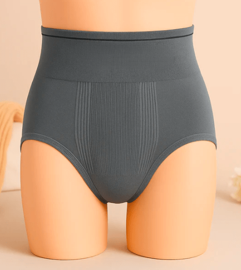 Elaveia High Waist Seamless Tummy Control Panty Flat Belly & Hip Lift Comfort Briefs - Elaveia