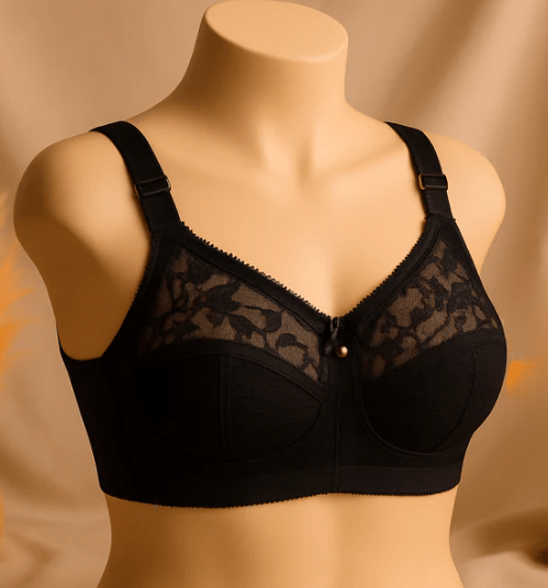 Non Padded Non Wired Full Coverage Bra Plus Size Everyday Comfort - Elaveia