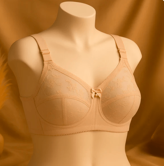 Non Padded Non Wired Full Coverage Bra Plus Size Everyday Comfort - Elaveia