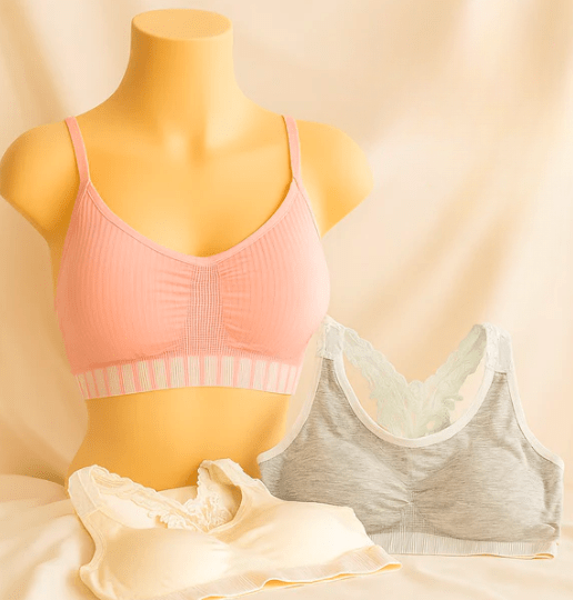 Pack of 3 Cotton Bra Vest for Girls Steel Free & Non Padded Everyday Comfort - Elaveia