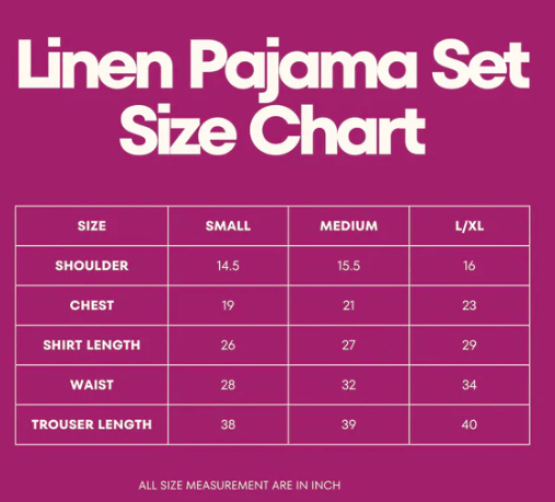 Elaveia Summer Cooling Linen Pajama Set 2 Piece with Matching Scrunchie - Elaveia