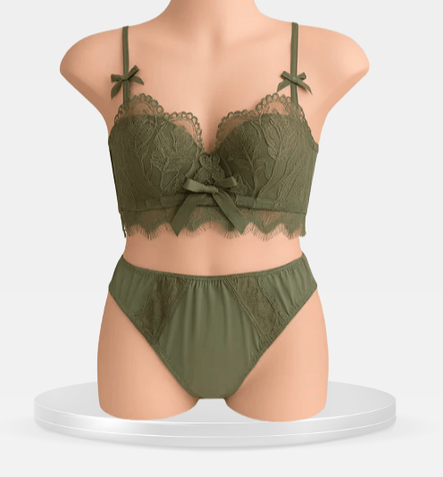 Elaveia Soft Push - Up Embroidered Bridal Bra & Panty Set - Elaveia
