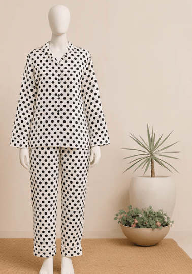 Elaveia Summer Cooling Linen Pajama Set 2 Piece with Matching Scrunchie - Elaveia