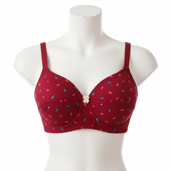 Pack Of 4 Light Padded Cotton Printed Soft & Breathable Bra