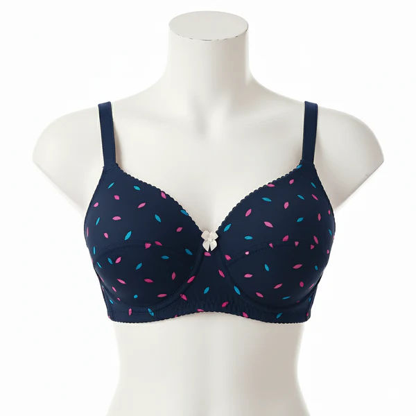 Pack Of 4 Light Padded Cotton Printed Soft & Breathable Bra