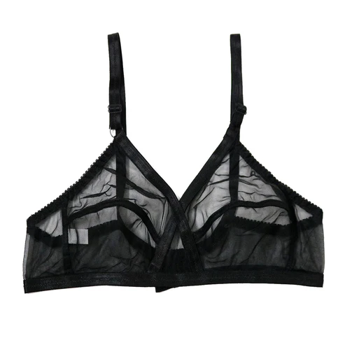 Pack Of 2 Non-Padded & Non-Wired Cotton Full Cover Full Net Transparent Bra