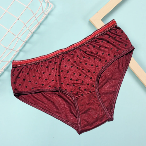 Budget Pack Of 3 & 5 Comfortable Polka Dotted Cotton Brief Women Seamless Underwear Panties 3202