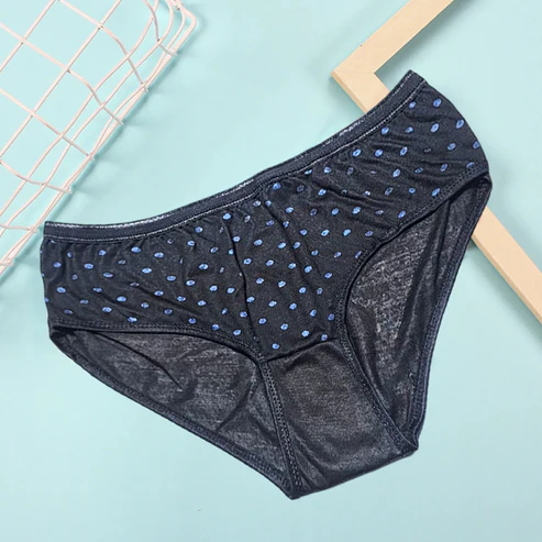 Budget Pack Of 3 & 5 Comfortable Polka Dotted Cotton Brief Women Seamless Underwear Panties 3202