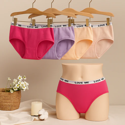 Elaveia Plain Love Patti Casual Use Cotton Panties 606